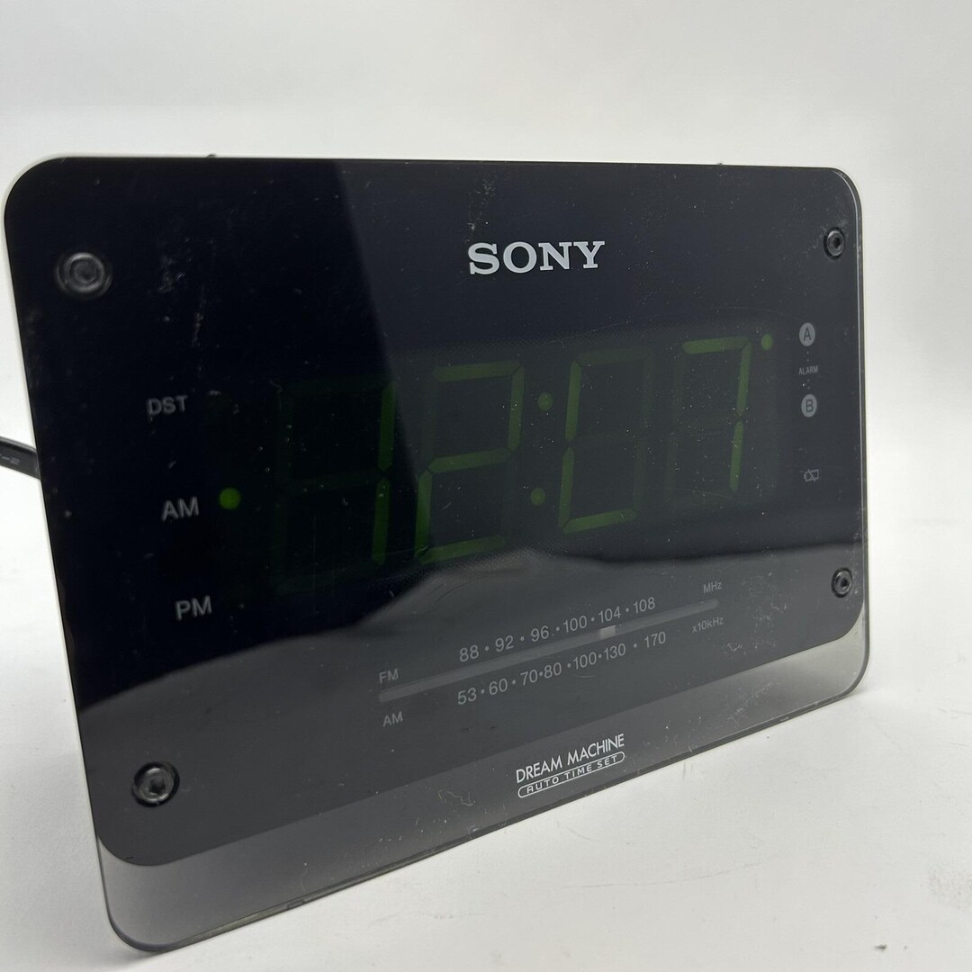 Sony Dream Machine ICF-C414 Clock Radio FM/AM Dual Alarm Auto Time