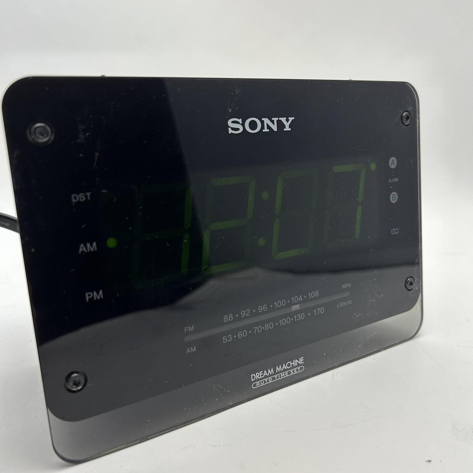 Sony Dream Machine ICF-C414 Clock Radio FM/AM Dual Alarm Auto Time