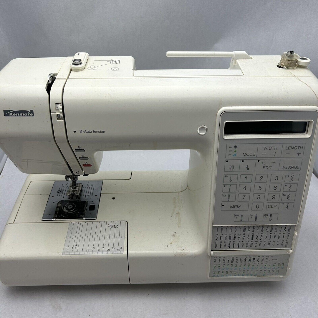 Vintage White Sears Kenmore Sewing Machine 385 - Etsy
