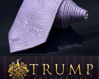 Donald  J Trump Signature Collection Purple Paisley 58" Tie