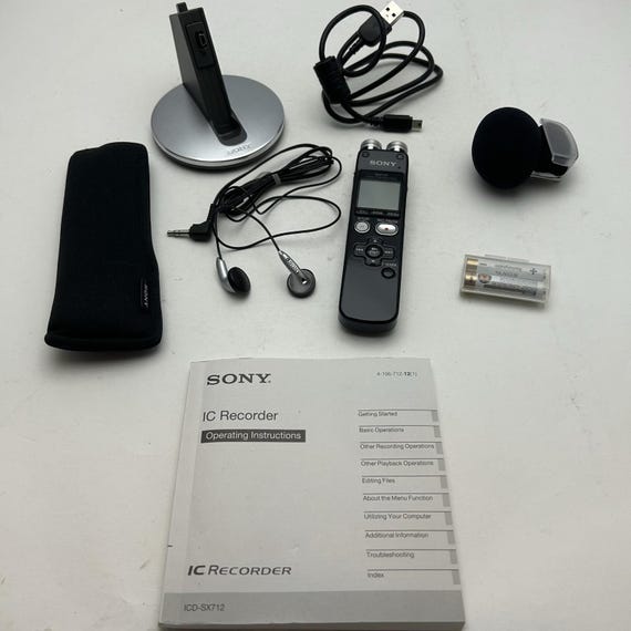 Sony ICD-SX712D Digital Flash Voice Recorder - Etsy