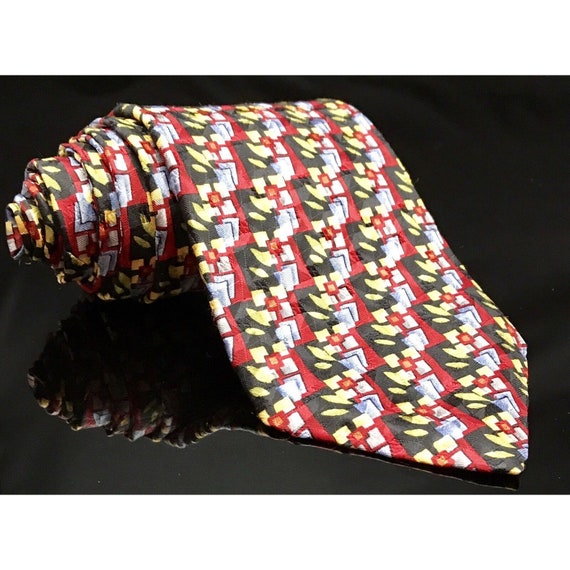 Robert Talbott Best Studio Bright Splash Red Fire… - image 6