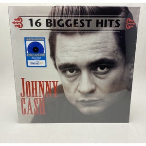 Johnny Cash Blue Vinyl  16 Biggest Hits New Sealed Limited edition