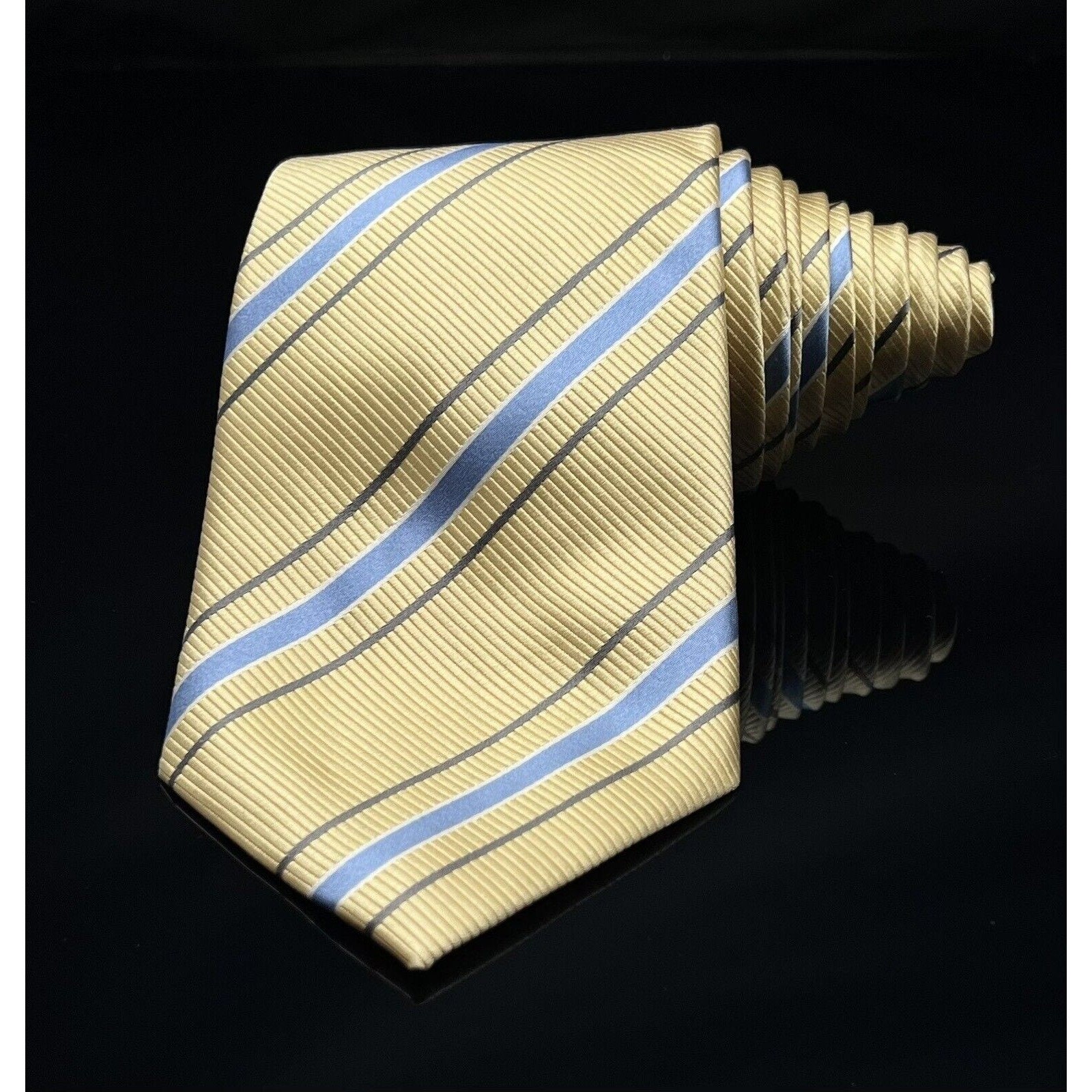 Cravate En Soie Rayure Bleue Donald J. Trump - Collection Signature, Occasion Luxe