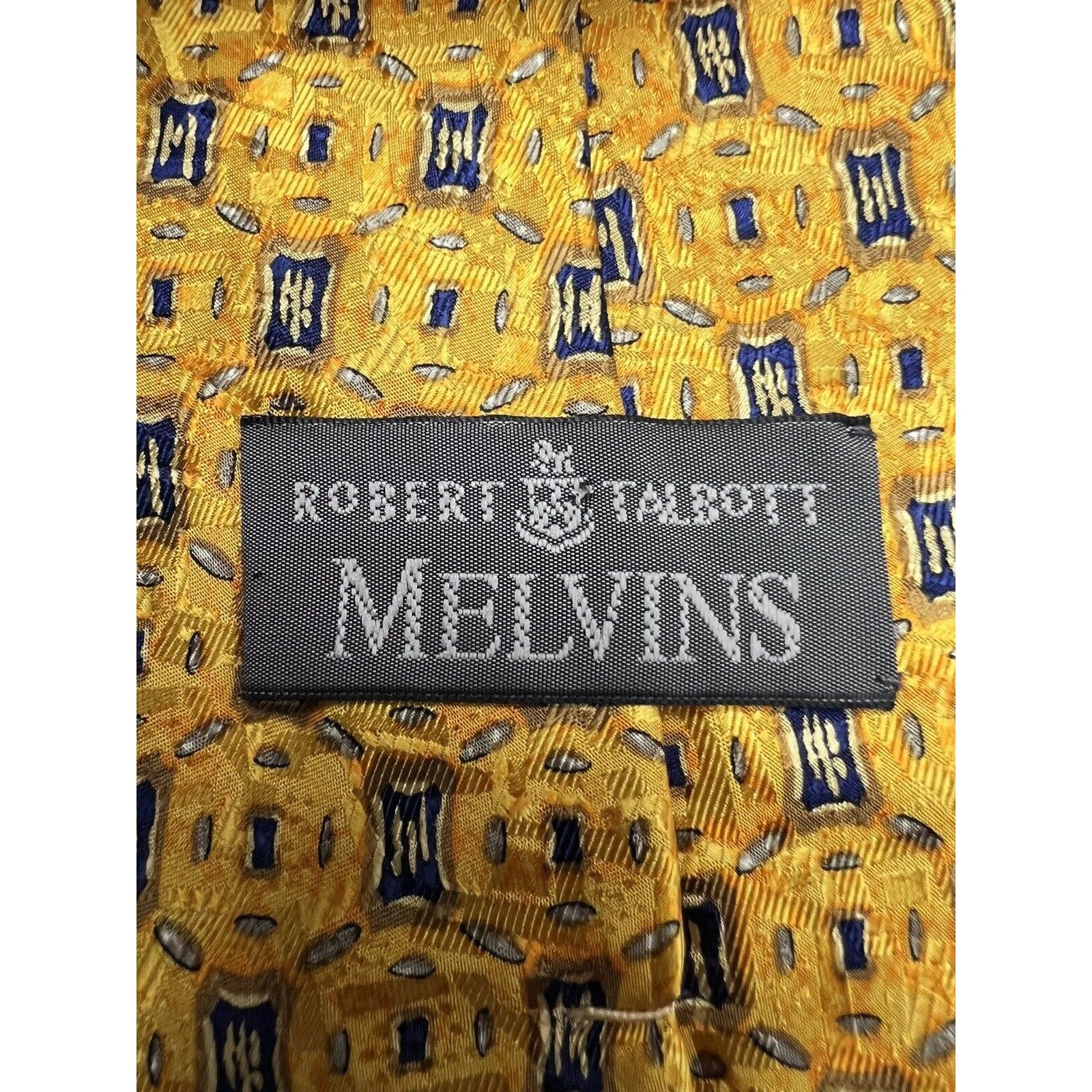 Lot De 5 Cravates En Soie ROBERT TALBOTT - Occasion Luxe, Motifs Géométriques Multicolores