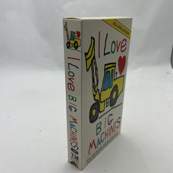 I Love Big Machines VHS TM TOM Mccomas Tape - Etsy
