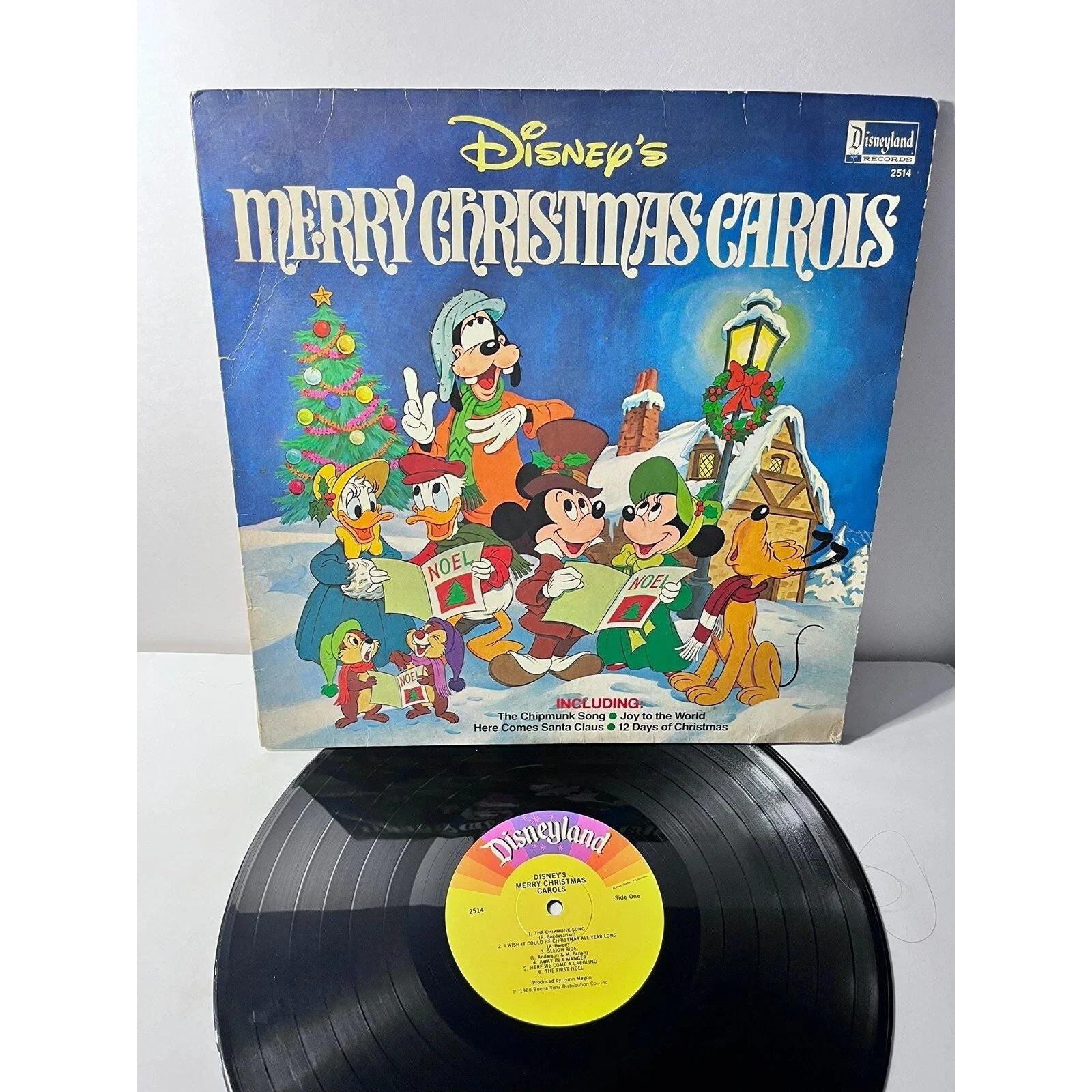 Disney's Merry Christmas Carols. Disneyland Records. - Etsy