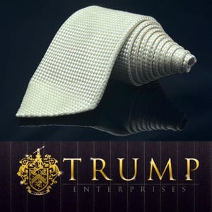 DONALD J. TRUMP White Tie Width 4” Length 59.5”