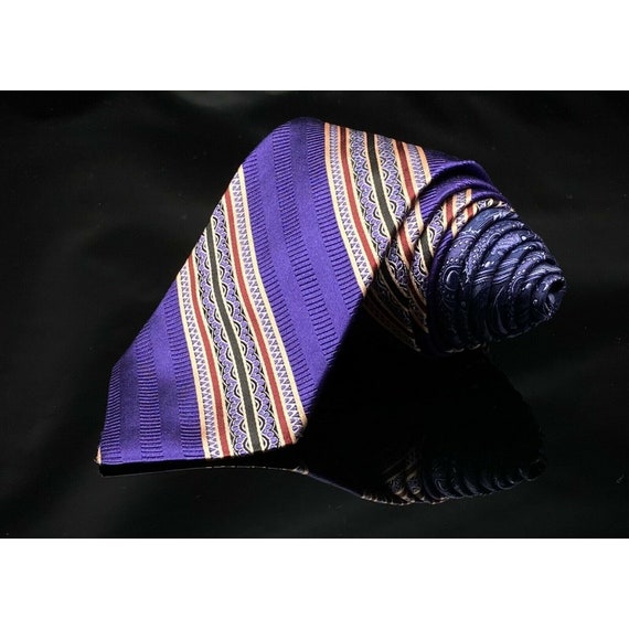 Robert Graham Stripe Royal Purple Classic Tie - image 7
