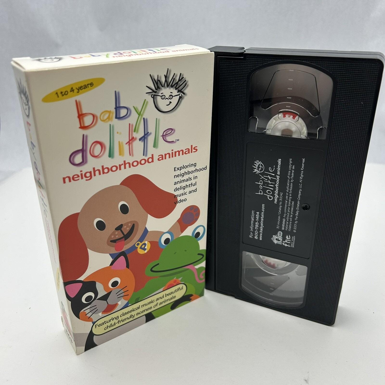 Baby Einstein ~ Baby Dolittle ~ Neighborhood Animals ~ Vhs ~ Ages