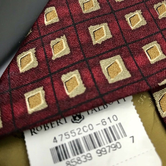 Robert Talbott Best Studio Silk Bright Red USA Da… - image 3