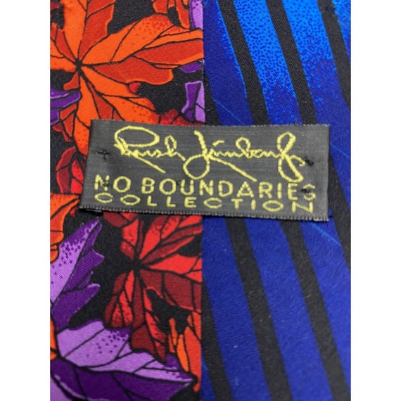 Rush Limbaugh No Boundaries Fall Leaves Silk Tie - image 3