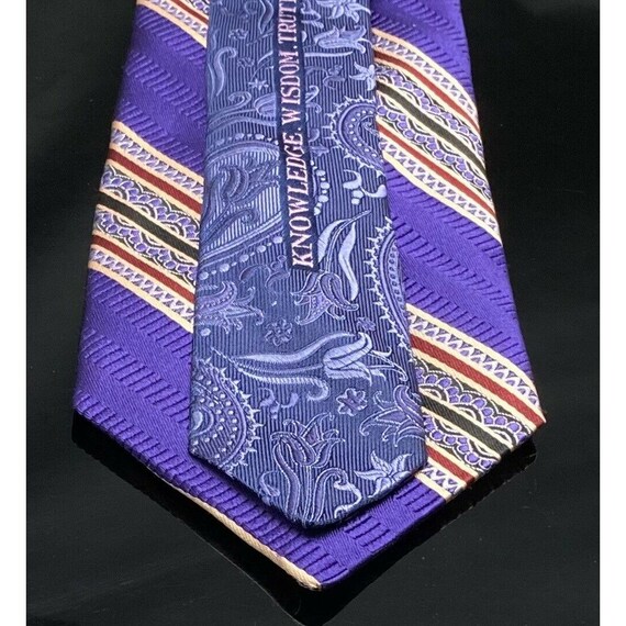 Robert Graham Stripe Royal Purple Classic Tie - image 6