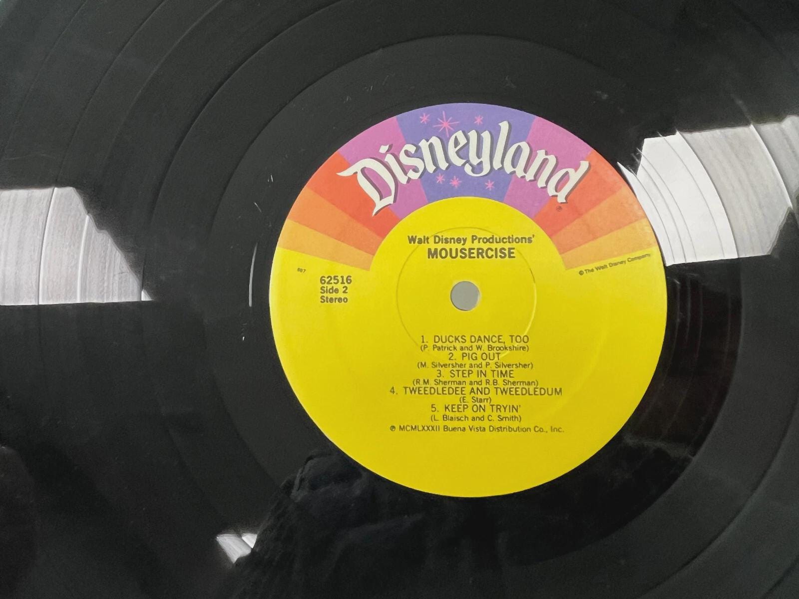 Mousercise: Walt Disney/vista Records LP W/40 Exercise - Etsy