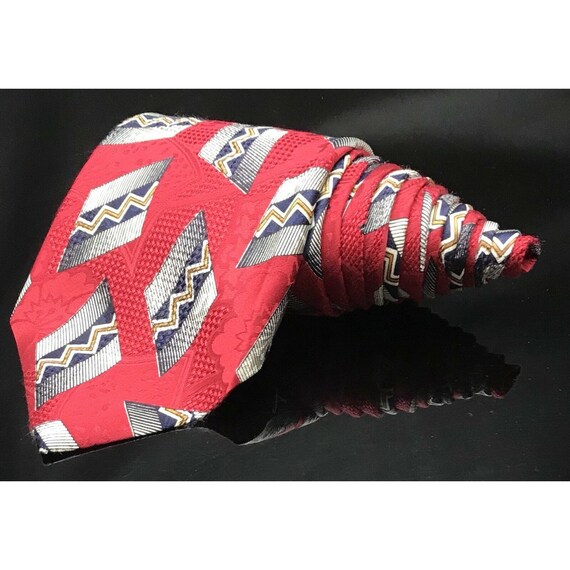 Robert Talbott Best Studio Square Red Silver   Da… - image 1