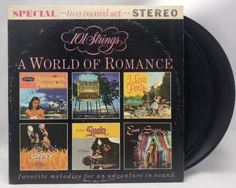 101 Strings A World Of Romance 2x LP Vinyl Gatefold Original 1961