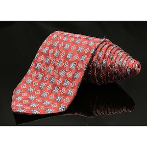 ROBERT TALBOTT Best of Class Silk Necktie Luxury Geometric Black/Red/White NWT