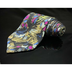 Brioni Made In Italy Abstract Men&#39;s SILK NECK TIE Long