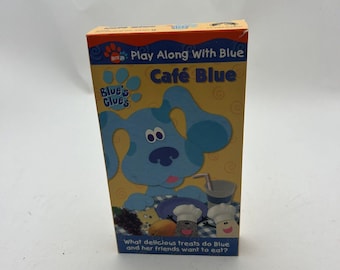 Blues Clues Cafe Blue VHS 2001 Nickelodeon Math Restaurant Vocabulary Concepts