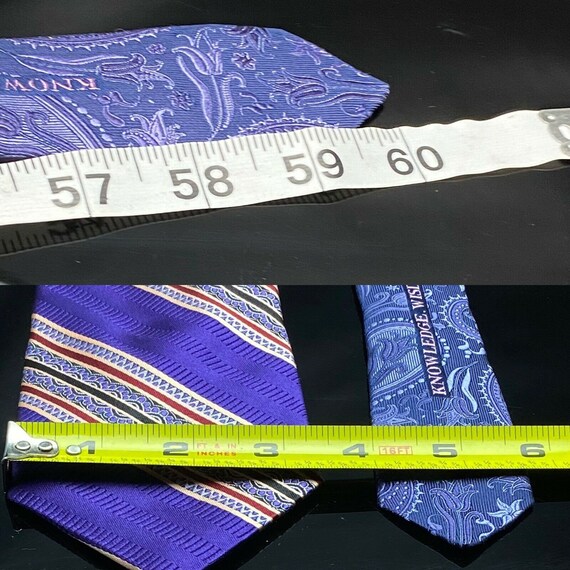 Robert Graham Stripe Royal Purple Classic Tie - image 4