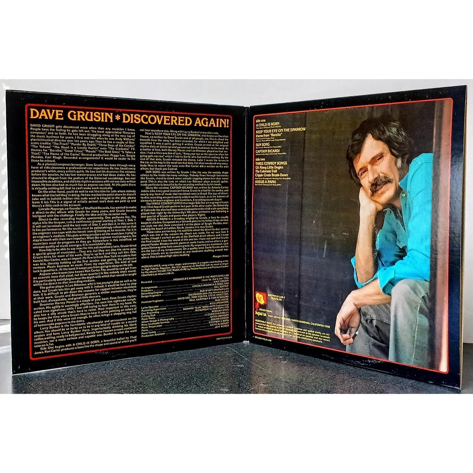 Dave Grusin Discovered Again! LP Sheffield Disc EX COND! - Etsy