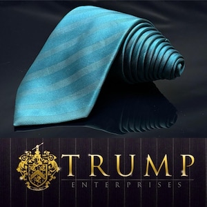 Donald  J Trump Signature Collection Blue Striped Tie 60.5&quot;