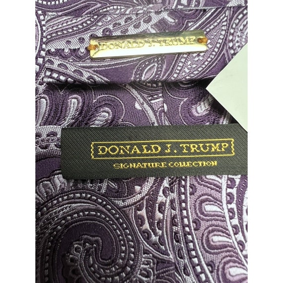 Donald Trump High End Purple Paisley DESIGNER NEC… - image 4