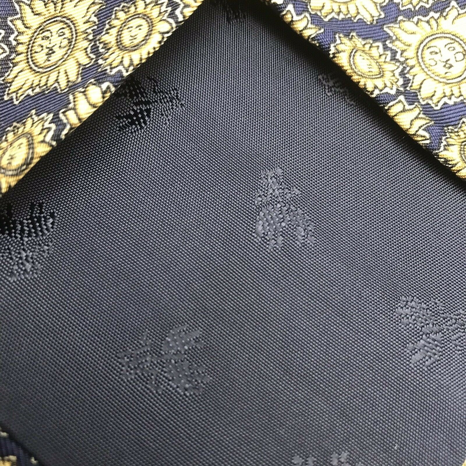 Cravate Brooks Brothers - Motif Ours Polaires Sur Fond Jaune - 100% Soie Pure - Occasion