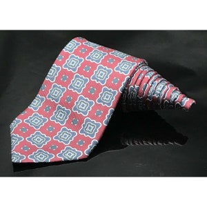 ROBERT TALBOTT Melvin’s  100% Silk Necktie USA Geometric Multi-Color Tie