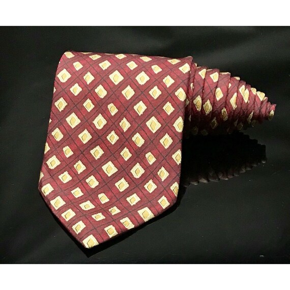 Robert Talbott Best Studio Silk Bright Red USA Da… - image 2