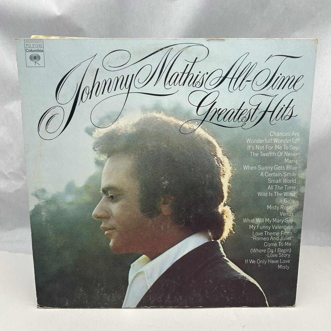 Johnny Mathis All Time Greatest Hits [lp_record] Johnny Mathis - Etsy ...