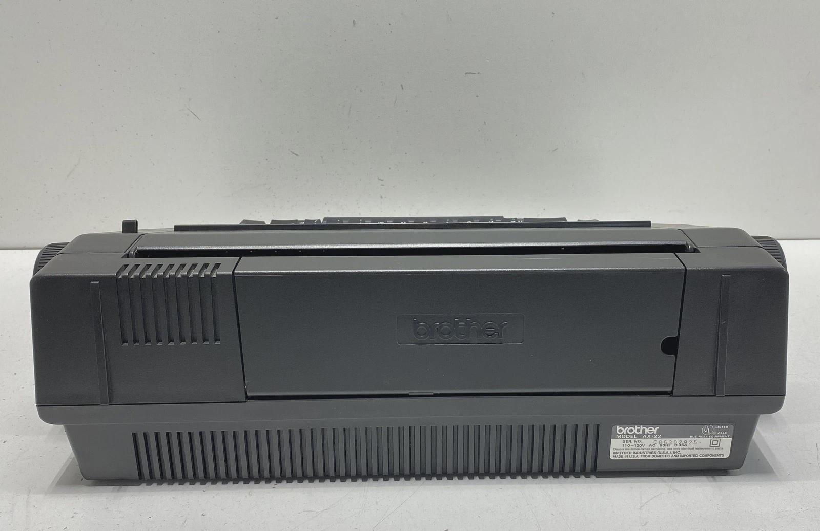 Brother Black AX22 Electric Office Typewriter Made in USA - Etsy