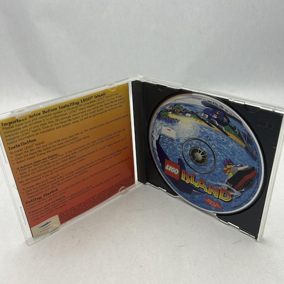 Lego Island 3D Action Adventure Cd-rom Game Complete CIB Mindscape
