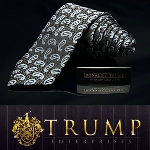 DONALD J. TRUMP Signature Collection Men’s Blue Black Necktie