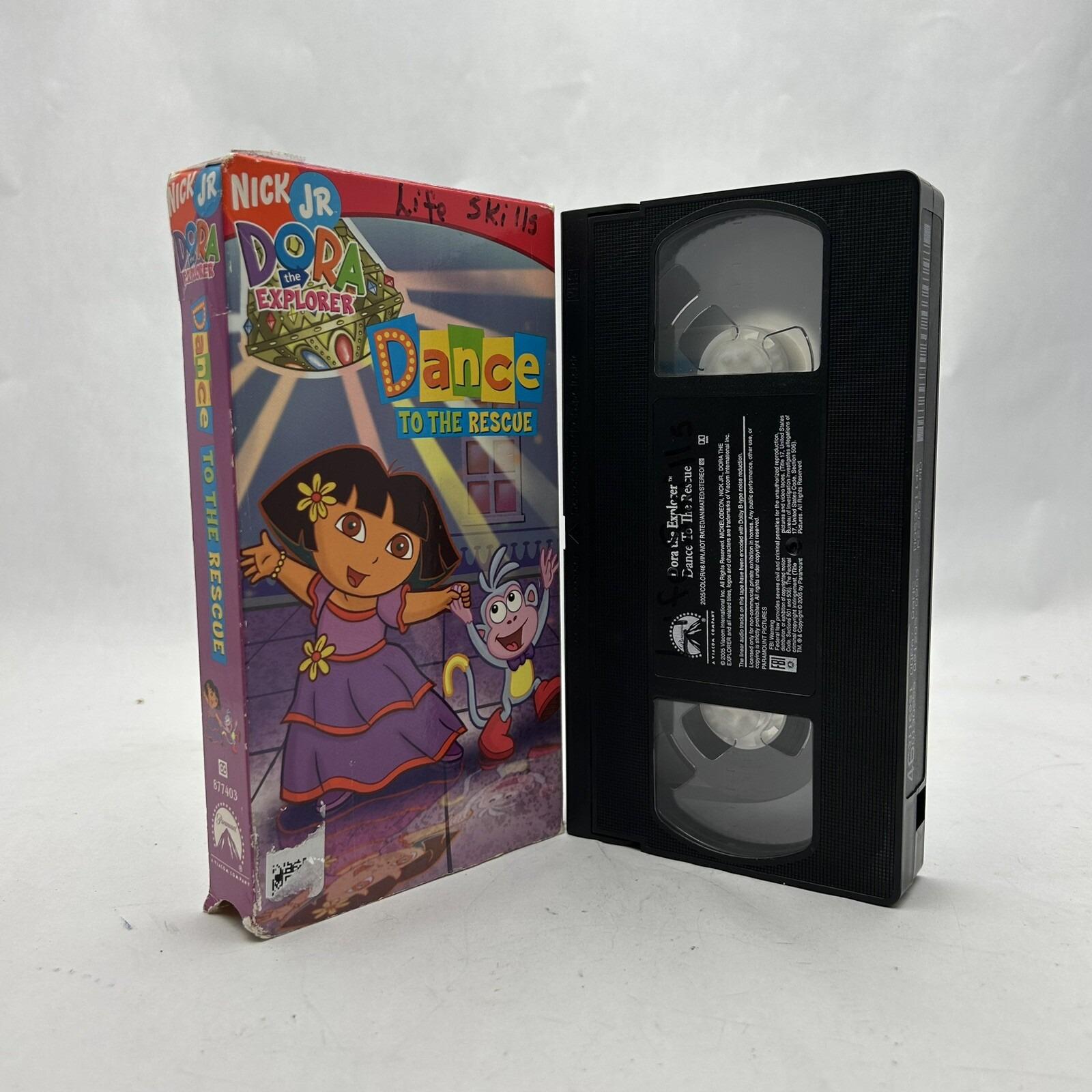 Nick Jr. Dora the Explorer Dance to the Rescue VHS Video Tape