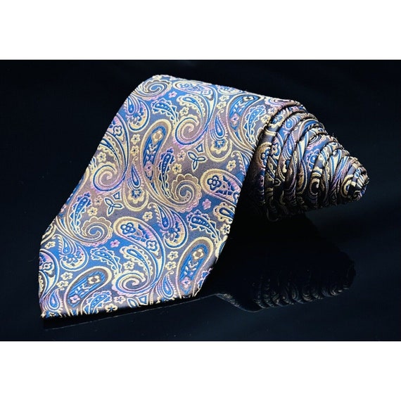 Brioni Tie Paisley Pattern Multi Color  Luxury Shi