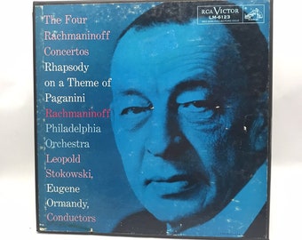 Die vier Rachmaninoff Konzerte Schallplatten Set