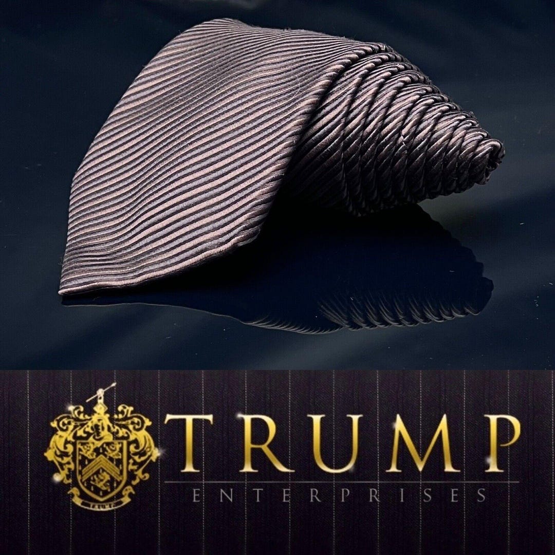 il_1080xN.6434748190_3gcv.jpg Donald J. Trump Signature Collection Elegant 100% Silk Gold Striped Men\'s Tie OS main image 0