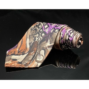 Vintage Brioni Neck Tie Made In Italy Purple Swirls