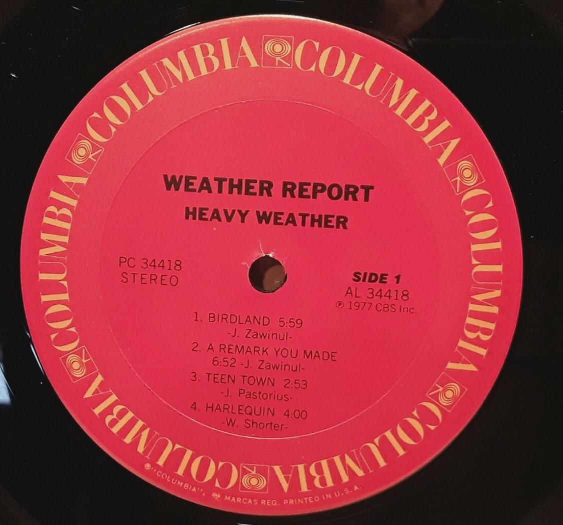 Weather Report Heavy Weather Vinyl LP Record 34418 Columbia 1977