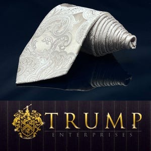 Donald J. Trump Signature Collection Silk Tie Gold MAGA President 60.5”