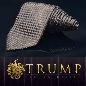 Donald J. Trump Brown MEN&#39;S TIE 100% SILK 60.5”