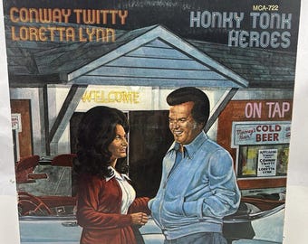 Conway Twitty & Loretta Lynn - Honky Tonk Heroes - Vinyl Lp Mca-722