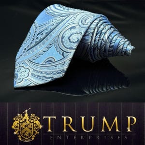 Donald J. Trump Signature Collection Blue Paisley MEN&#39;S TIE 100% SILK  60.5”
