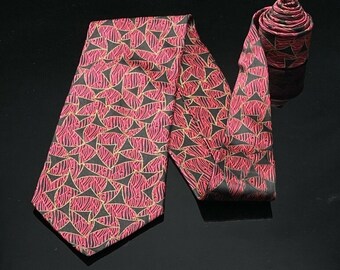 Cravate Brioni En Soie Et Lin - Motif Paisley Multicolore - Largeur 8,2 Cm - Fabriquée En Italie