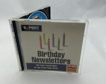 Expert Software Birthday Newsletters CD-ROM Windows 95 3.1 Nt 1997 Pc