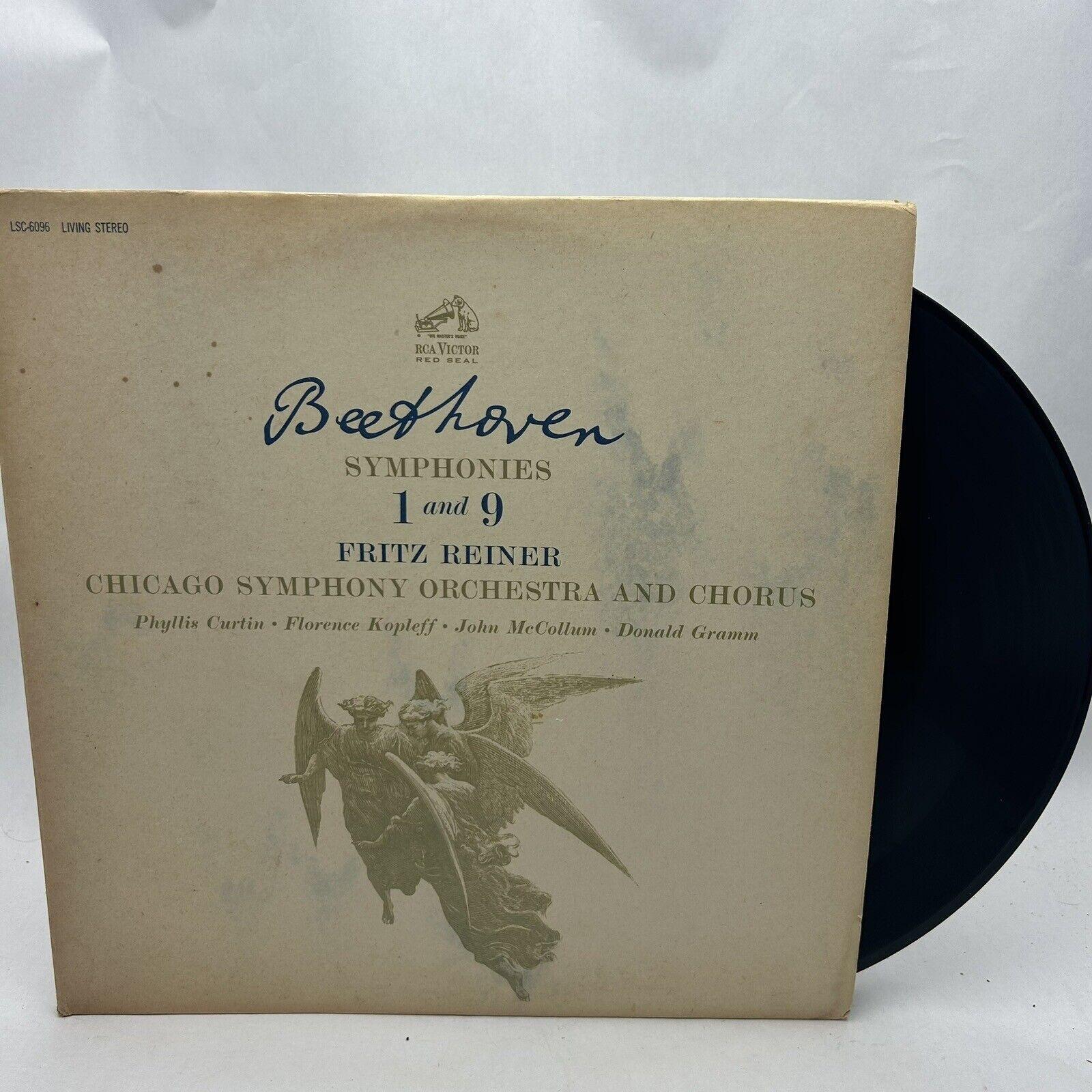 BEETHOVEN Symphonies 1 and 9 Reiner Chicago LM-6096 Vinyl Record Album LP
