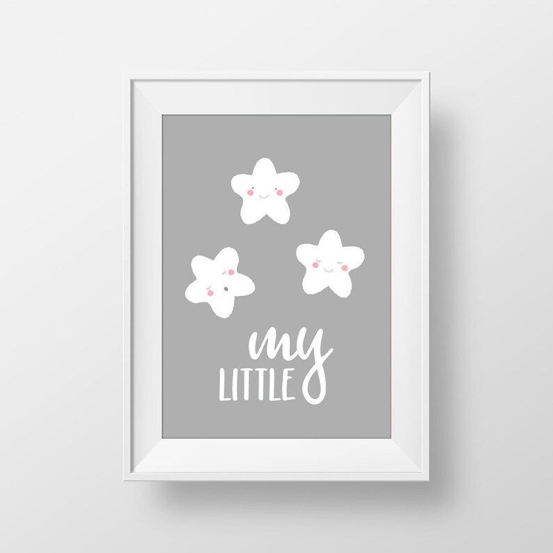 Set of 3 Nursery Prints Nursery Poster Nursery Wall Art Etsy