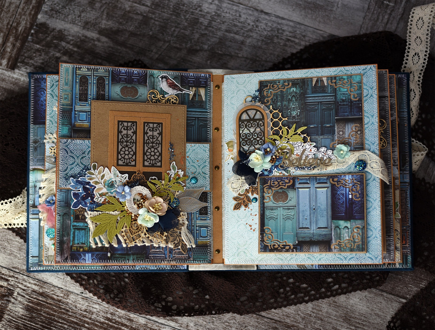 scrapbook album premade handmade etsy 