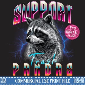Ondersteuning prullenbak panda's png, grappige wasbeer png, wasbeer png, grappige png, png, wasbeer T-shirt, png voor shirt, grappig shirtontwerp